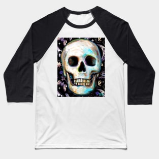 Witchy Skull Occult Magic Baseball T-Shirt